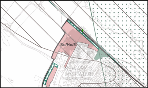 Extract from Newark and Sherwood District Council Policies Map