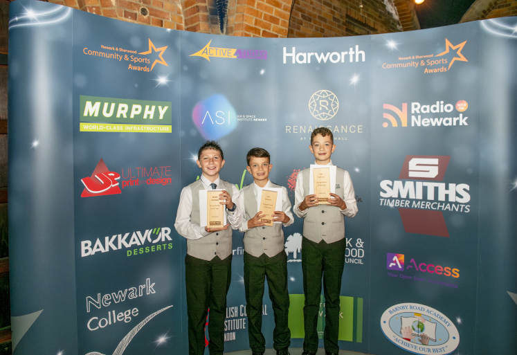 Jude Gabbitas, Seth Gabbitas and Elliot Garland - Young Person of the Year (Sponsored by Murphy Group)